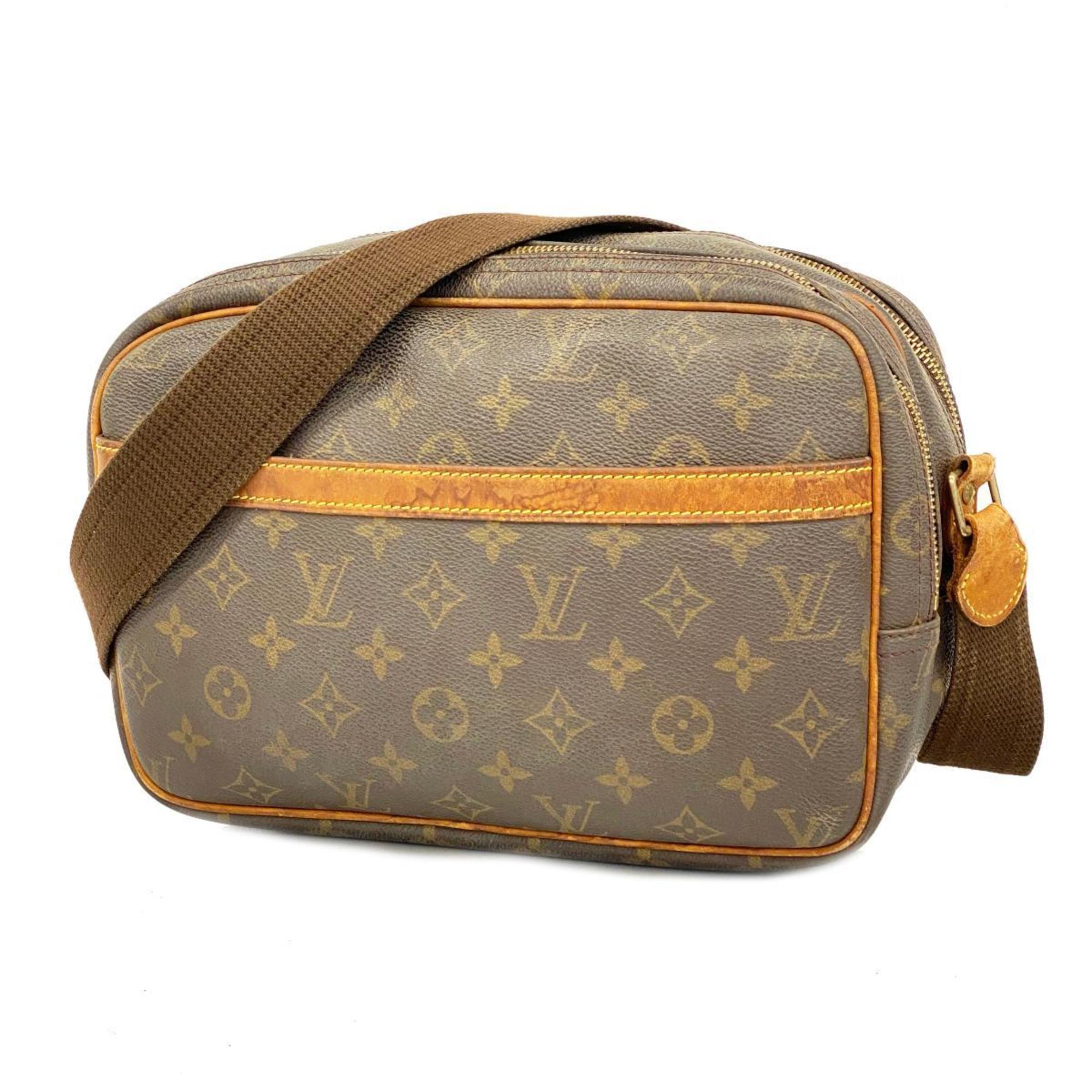 Louis Vuitton Shoulder Bag Monogram Reporter PM M45254 Brown Ladies