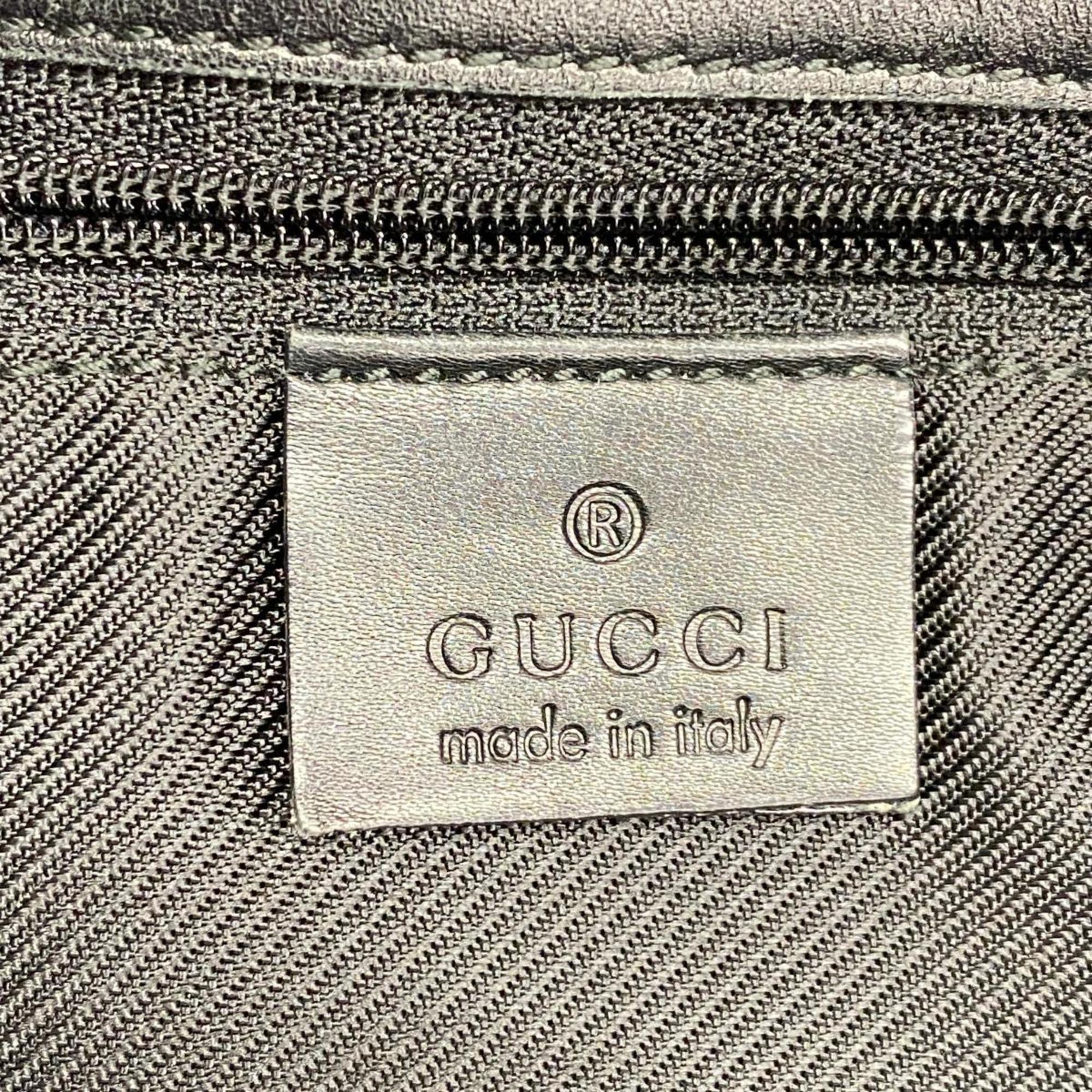 Gucci Tote Bag GG Canvas 31243 Black Women's