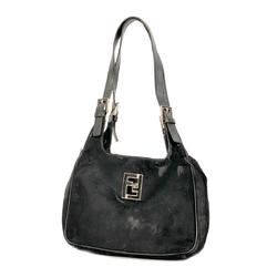 Fendi Shoulder Bag, Pony, Black, Women's