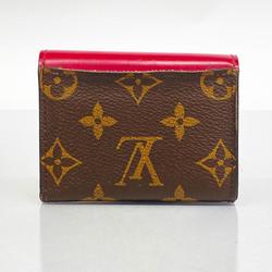 Louis Vuitton Tri-fold Wallet Monogram Portefeuille Zoe M62932 Fuchsia Women's