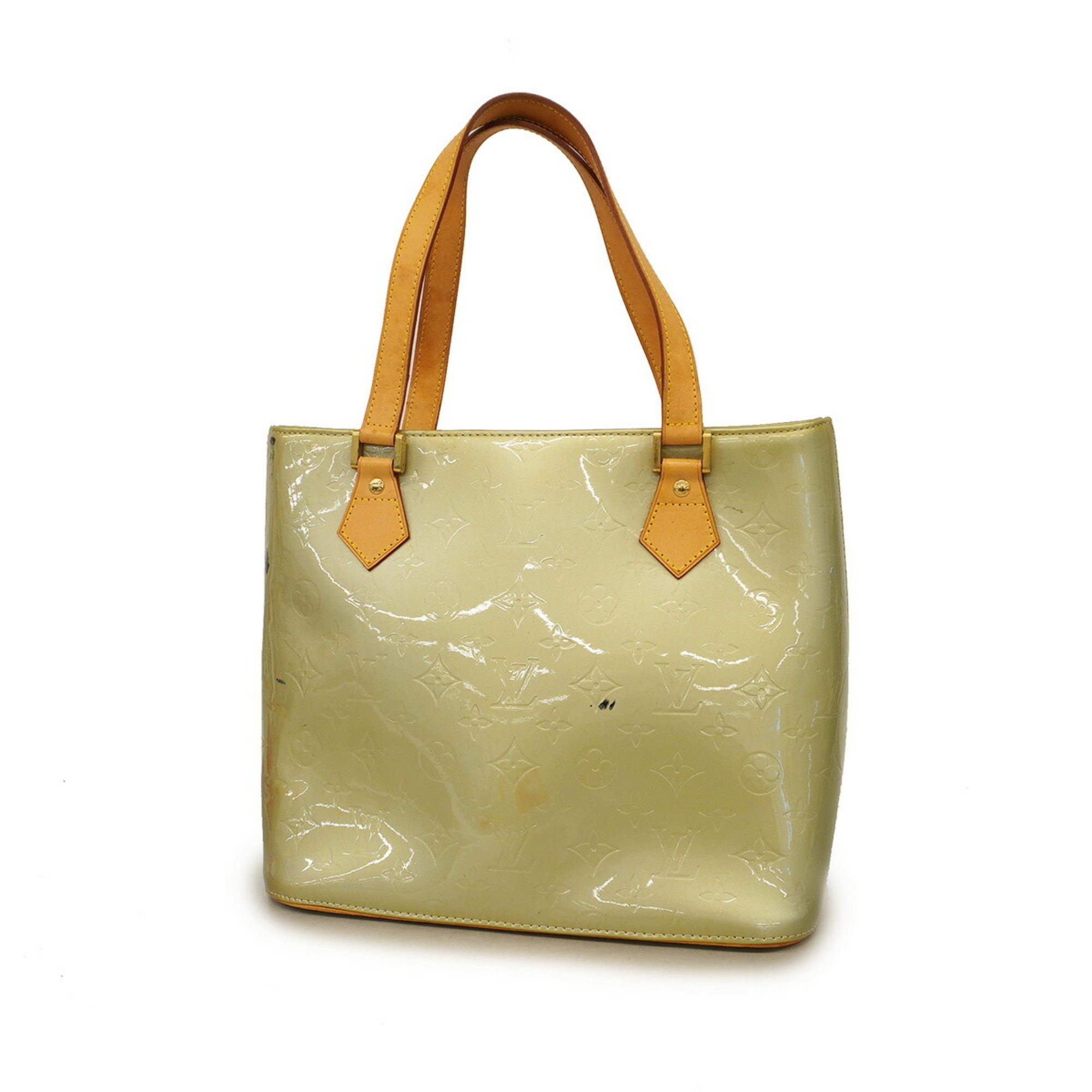 Louis Vuitton Tote Bag Vernis Houston M91053 Green Ladies