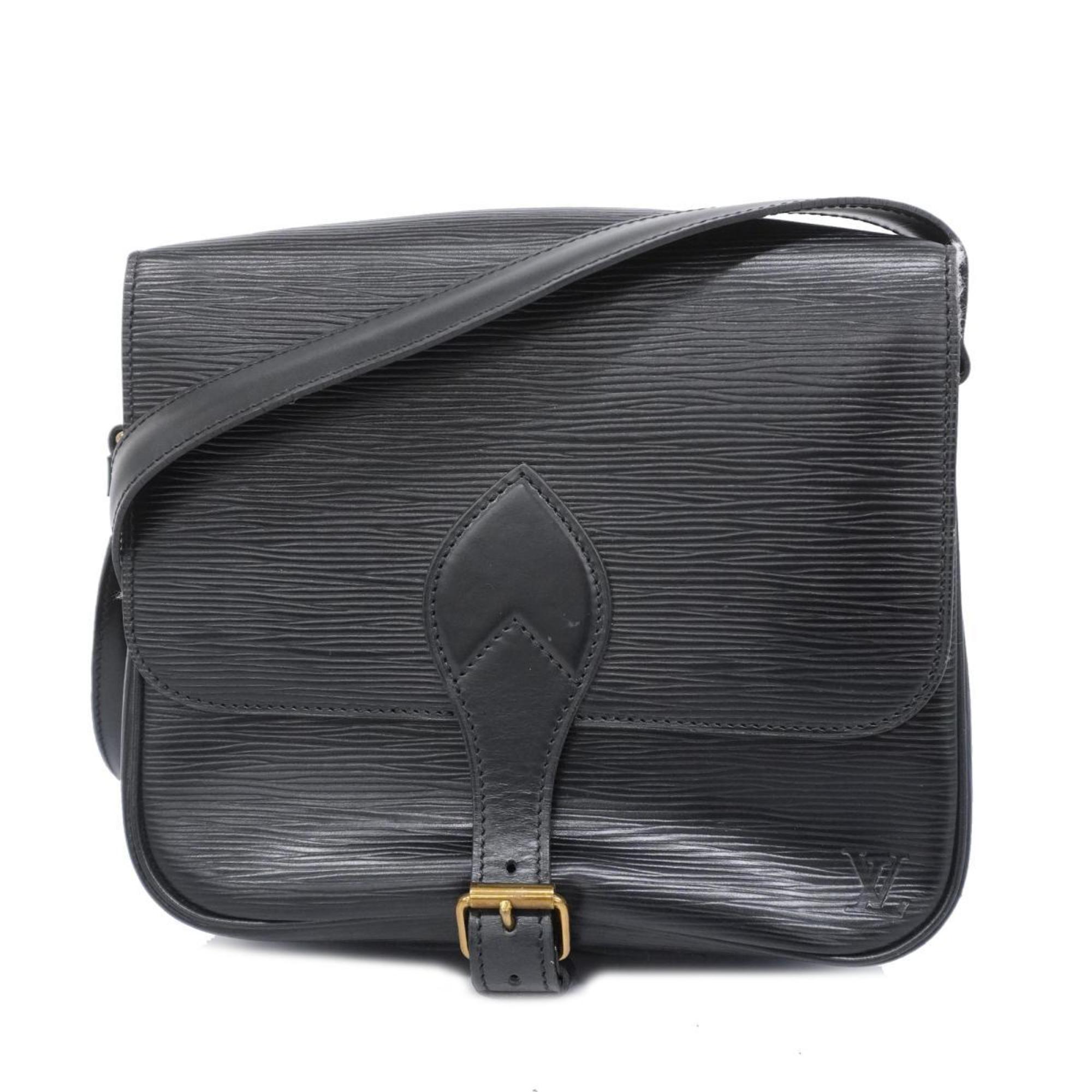 Louis Vuitton Shoulder Bag Epi Cartesier M52242 Noir Ladies