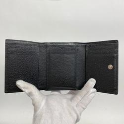 Gucci Tri-fold Wallet GG Marmont 722732 2067 Leather Black Men's Women's