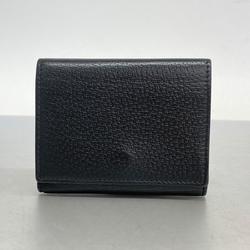 Gucci Tri-fold Wallet GG Marmont 722732 2067 Leather Black Men's Women's