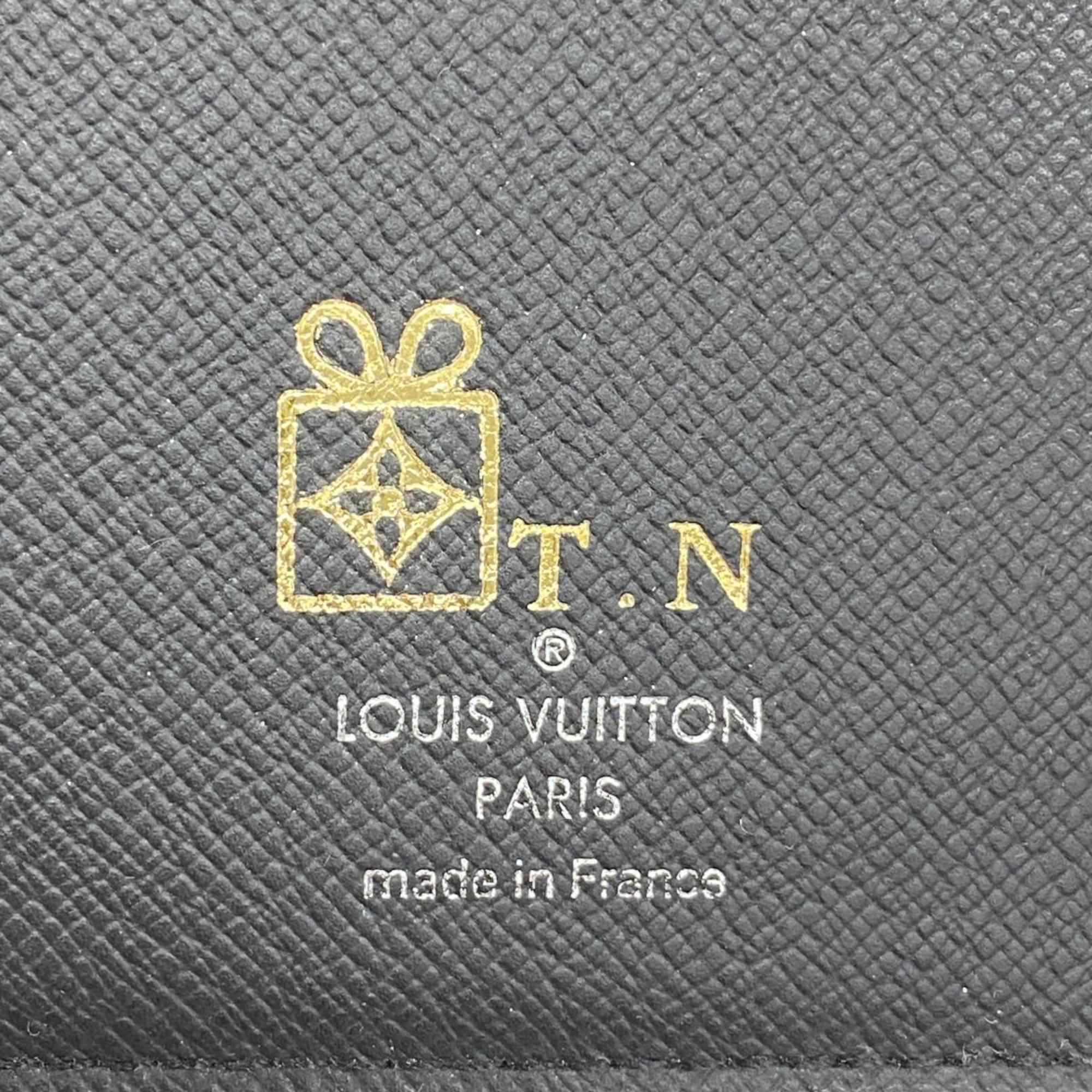 Louis Vuitton Long Wallet Taiga Portefeuille Brazza M30501 Aldwaz Men's