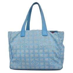 Chanel Tote Bag New Travel Nylon Light Blue Women's