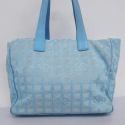 Chanel Tote Bag New Travel Nylon Light Blue Women's