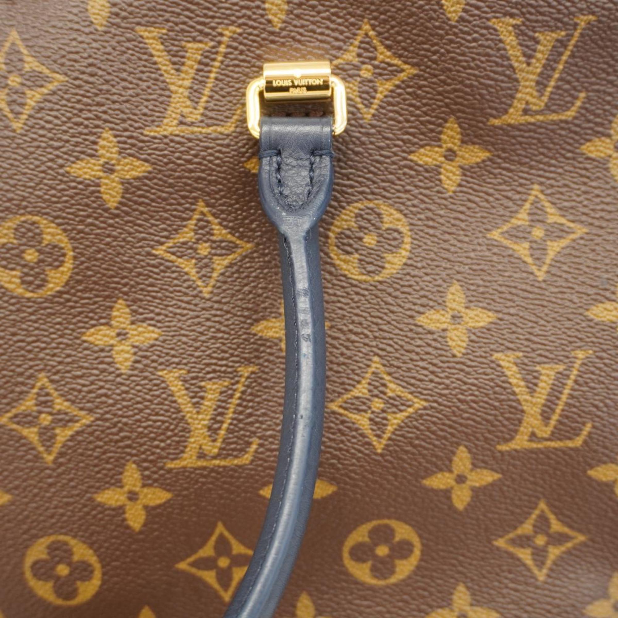 Louis Vuitton Handbag Monogram Pallas M44042 Marine Brown Ladies