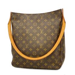 Louis Vuitton Shoulder Bag Monogram Looping GM M51145 Brown Ladies