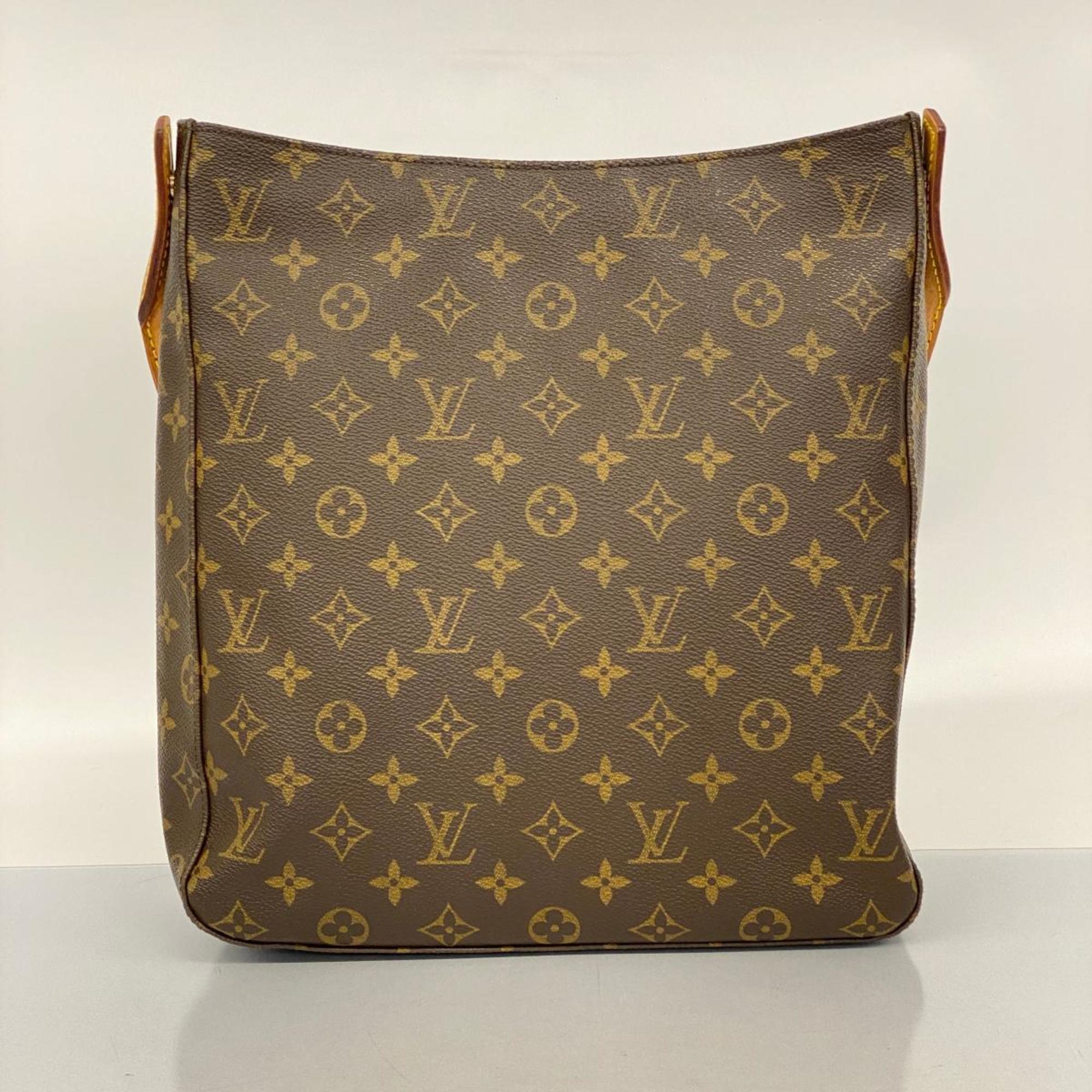 Louis Vuitton Shoulder Bag Monogram Looping GM M51145 Brown Ladies