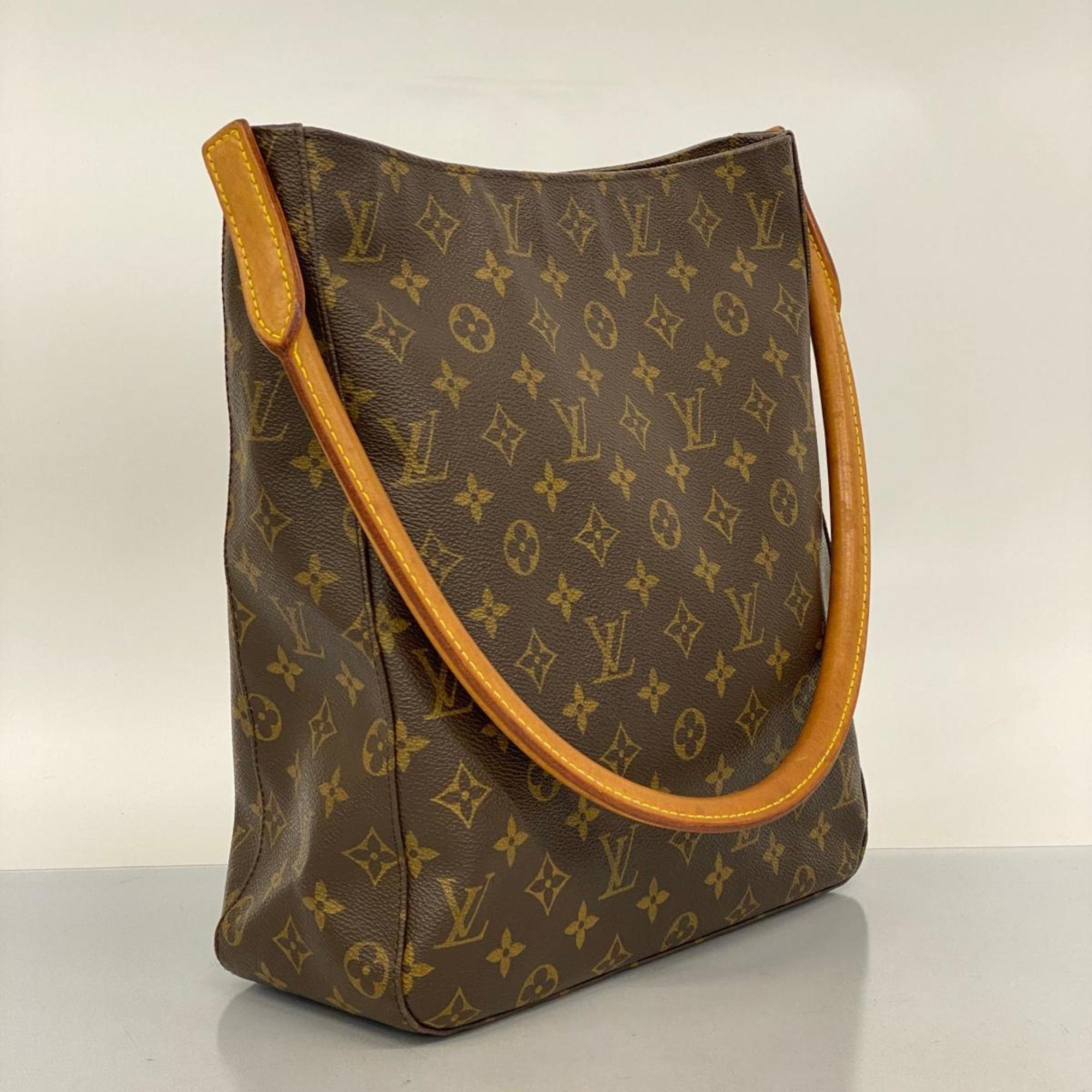 Louis Vuitton Shoulder Bag Monogram Looping GM M51145 Brown Ladies