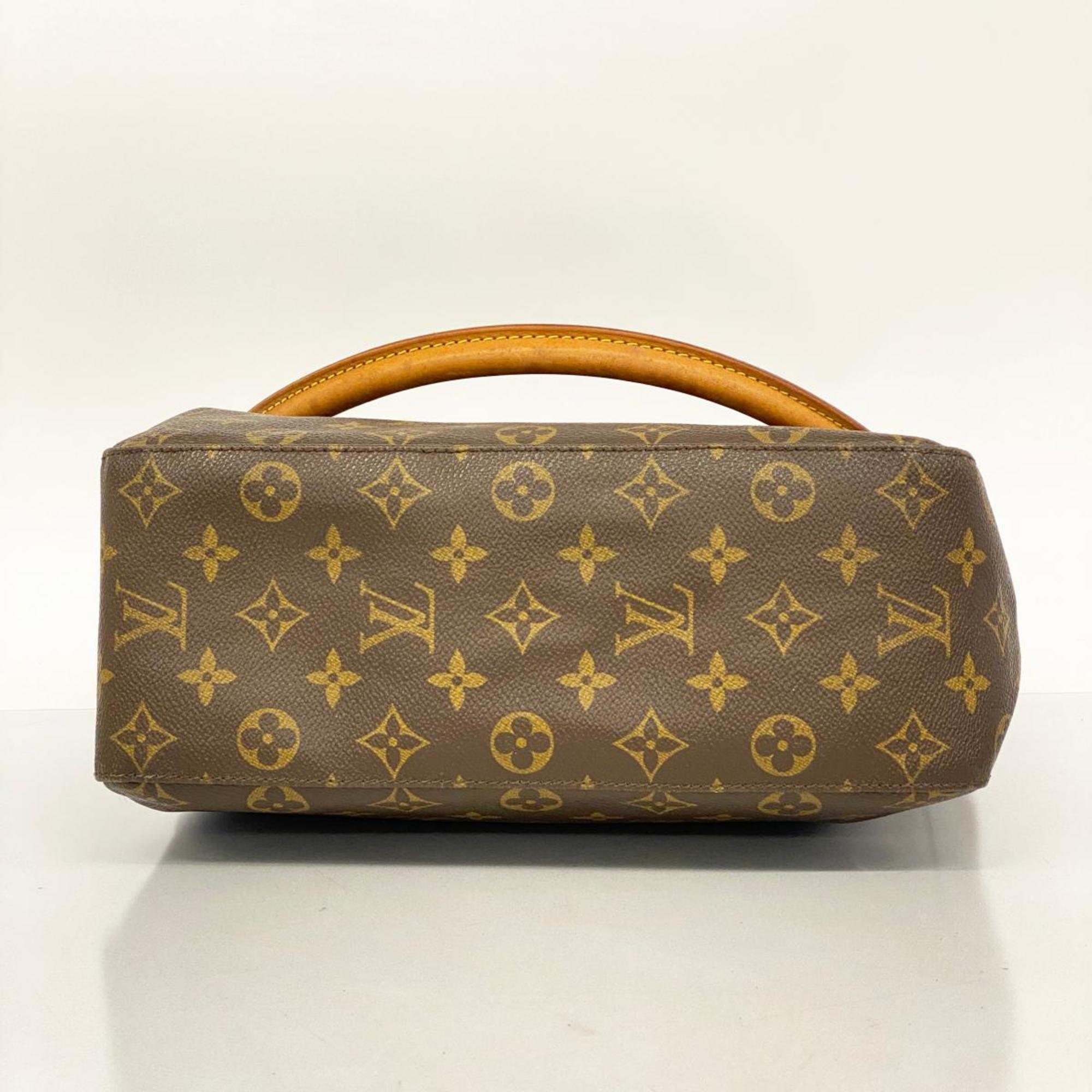 Louis Vuitton Shoulder Bag Monogram Looping GM M51145 Brown Ladies