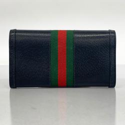 Gucci Ophidia Long Wallet 719886 Leather Black Men's Women's