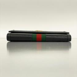 Gucci Ophidia Long Wallet 719886 Leather Black Men's Women's