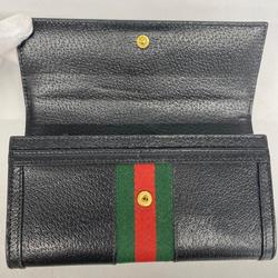 Gucci Ophidia Long Wallet 719886 Leather Black Men's Women's