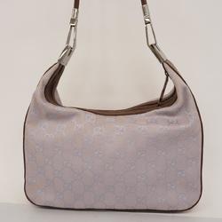 Gucci Shoulder Bag GG Canvas 01233 Purple Women's