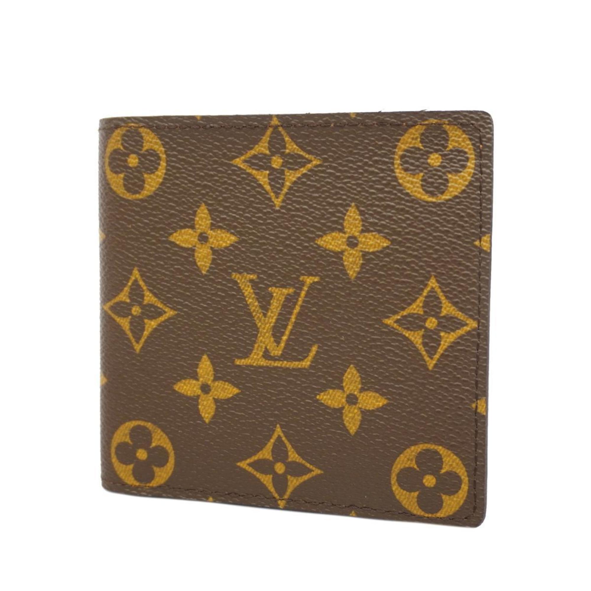 Louis Vuitton Wallet Monogram Porte-Vie Carte Credit Monnaie M61665 Brown Men's