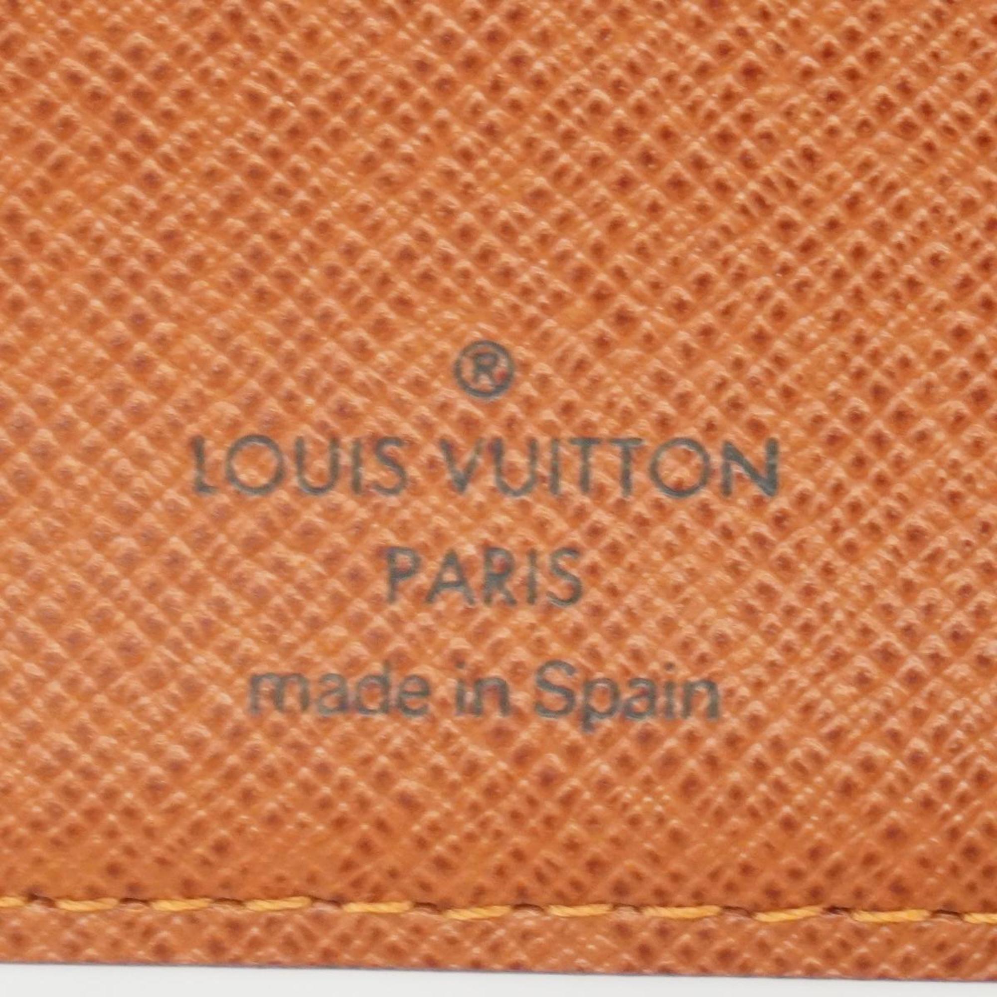 Louis Vuitton Wallet Monogram Porte-Vie Carte Credit Monnaie M61665 Brown Men's