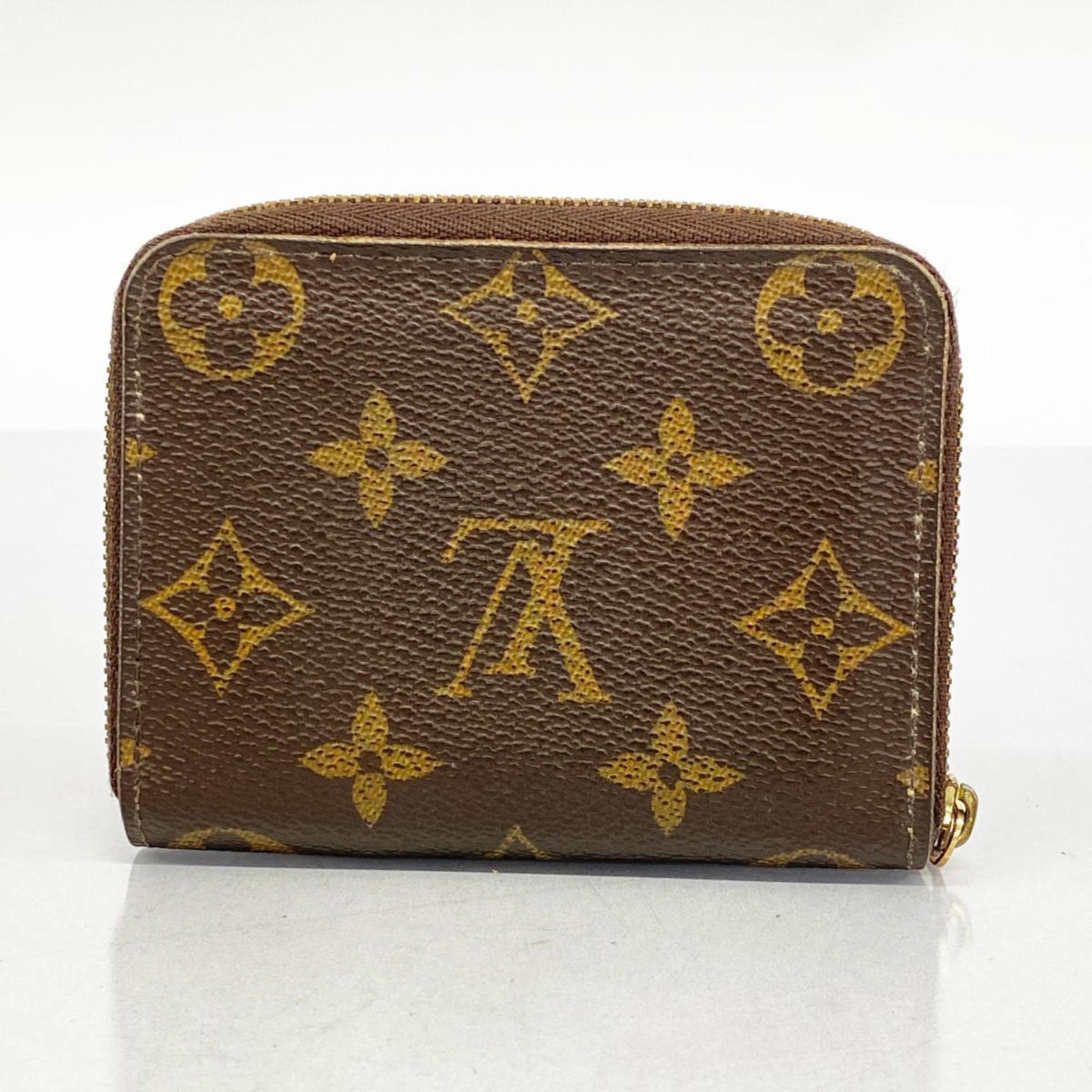 Louis Vuitton Wallets & Coin Cases Monogram Zippy Purse M60067 Brown Men's Women's