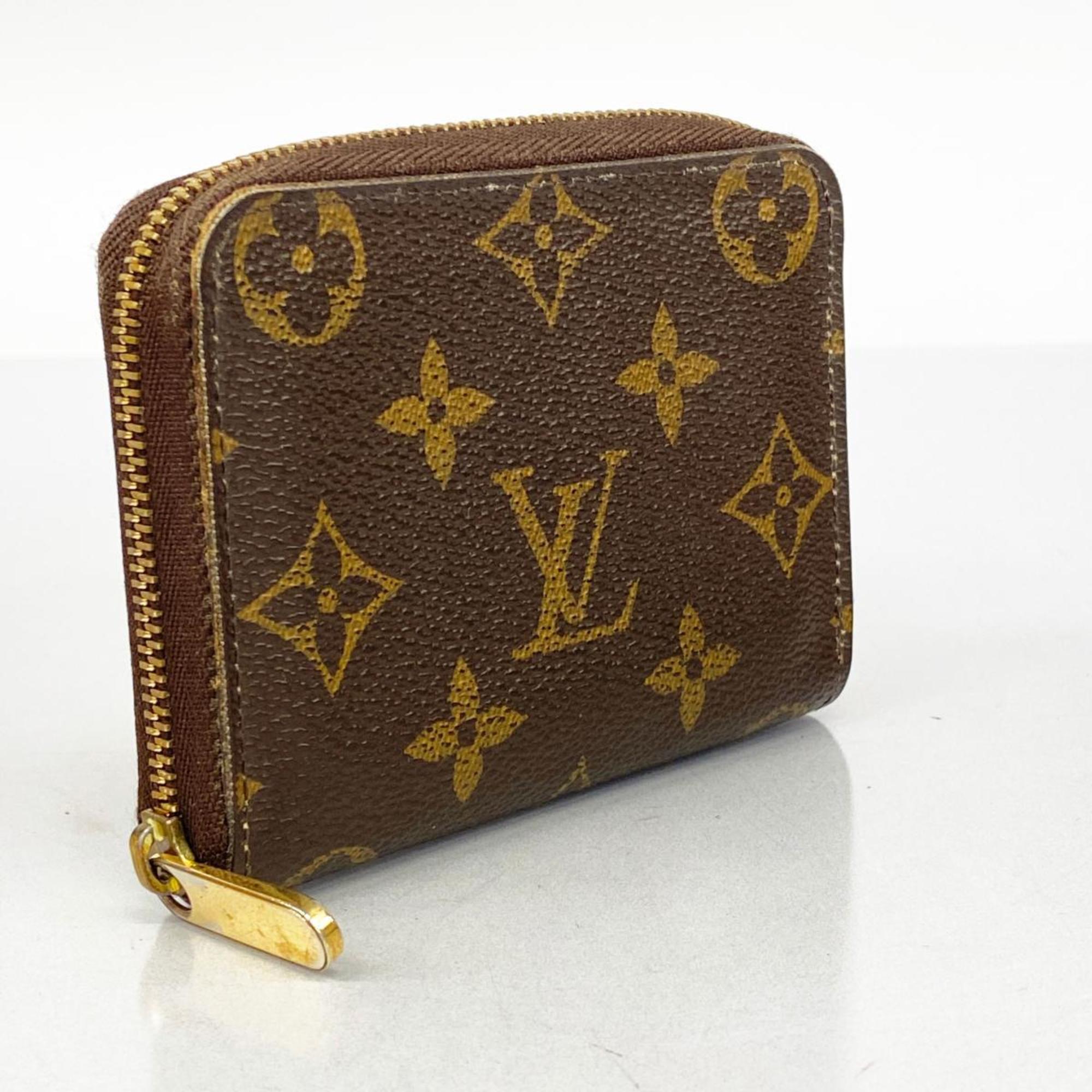 Louis Vuitton Wallets & Coin Cases Monogram Zippy Purse M60067 Brown Men's Women's