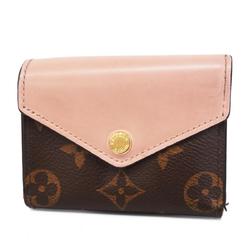 Louis Vuitton Tri-fold Wallet Monogram Portefeuille Zoe M62933 Rose Ballerine Ladies