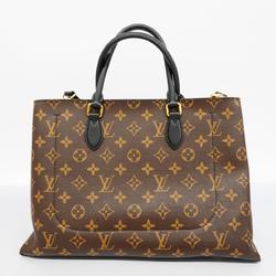 Louis Vuitton Handbag Monogram Flower Tote M43550 Brown Black Ladies