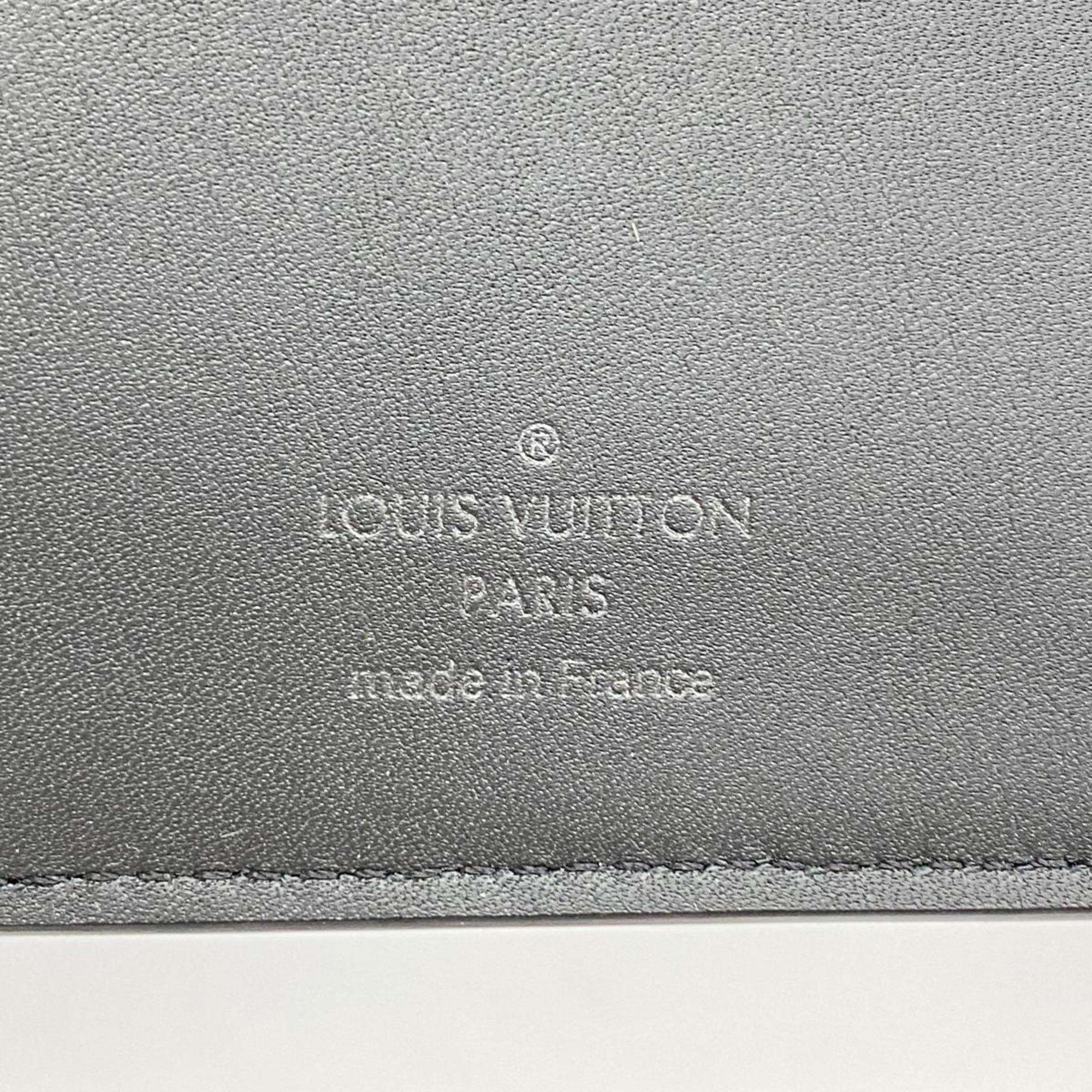 Louis Vuitton Long Wallet Portefeuille Brazza NM M83126 Noir Men's