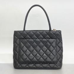 Chanel Tote Bag Reproduction Caviar Skin Black Women's