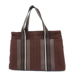 Hermes Tote Bag Troca Horizontal MM Canvas Brown Women's