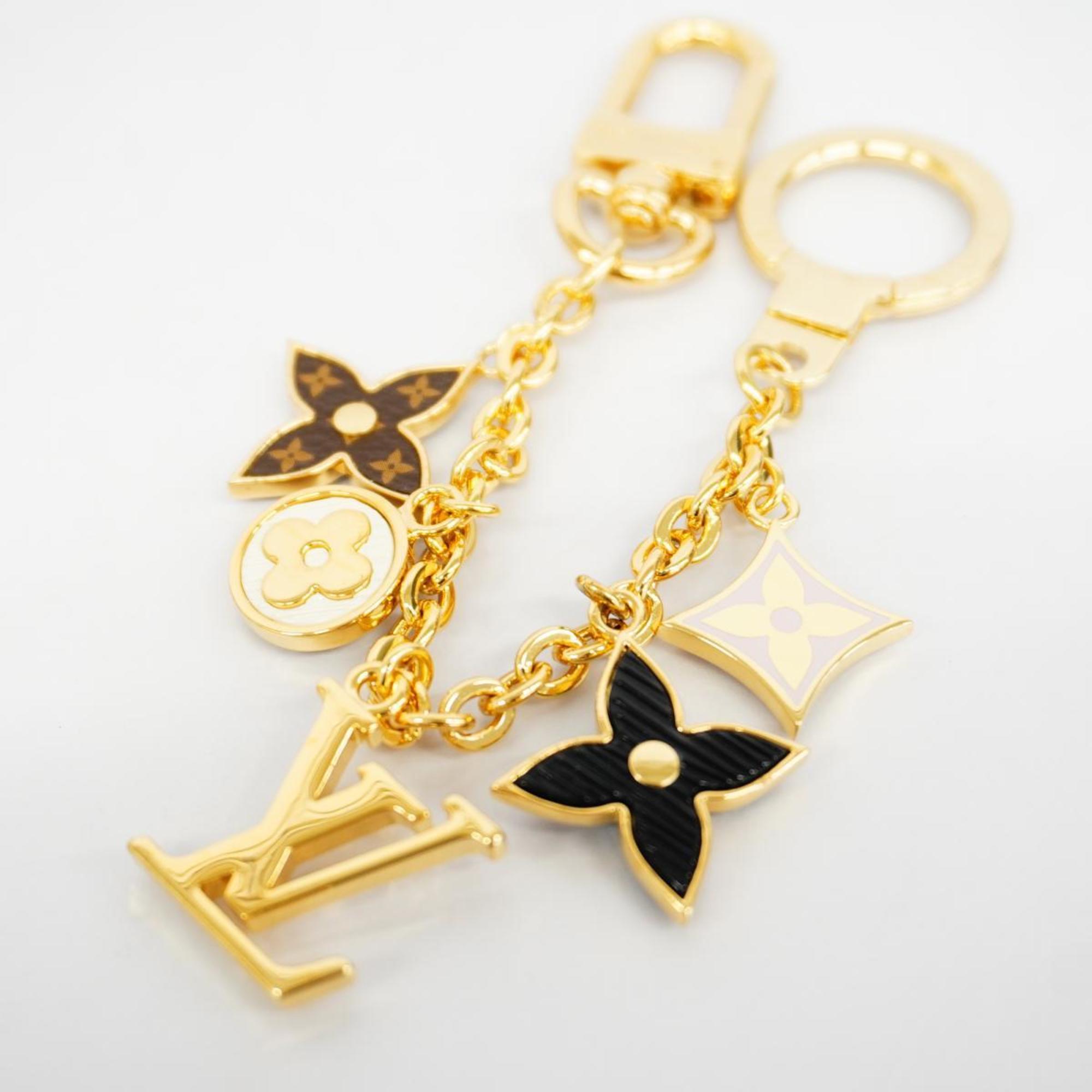 Louis Vuitton Keychain Monogram Bijoux Sac Chene Spring Street M68999 Gold Women's