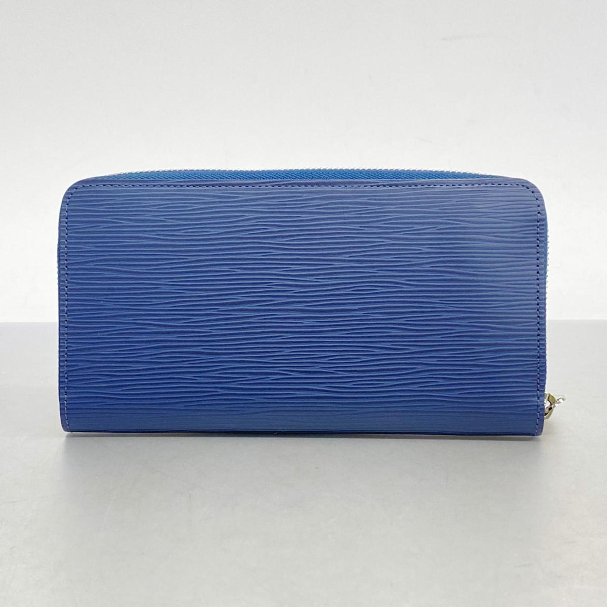 Louis Vuitton Long Wallet Epi Zippy M60307 Indigo Blue Men's Women's