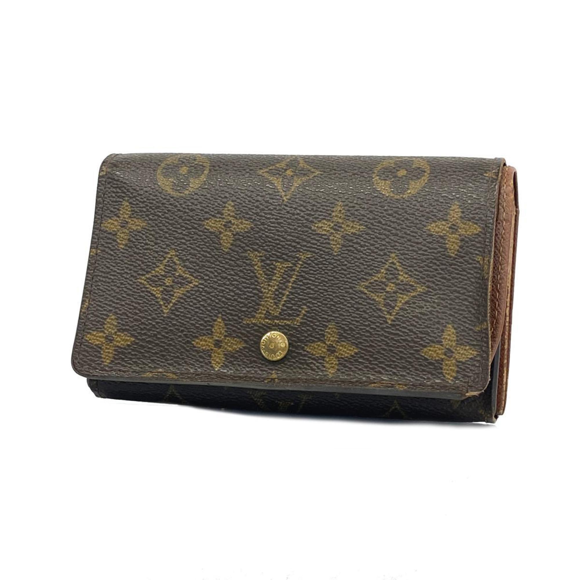 Louis Vuitton Wallet Monogram Porto Mone Zip M61735 Brown Women's