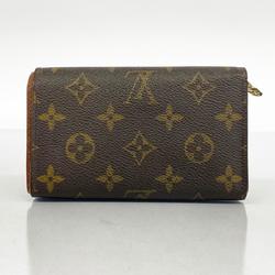 Louis Vuitton Wallet Monogram Porto Mone Zip M61735 Brown Women's