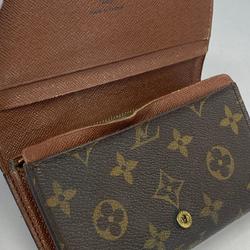 Louis Vuitton Wallet Monogram Porto Mone Zip M61735 Brown Women's