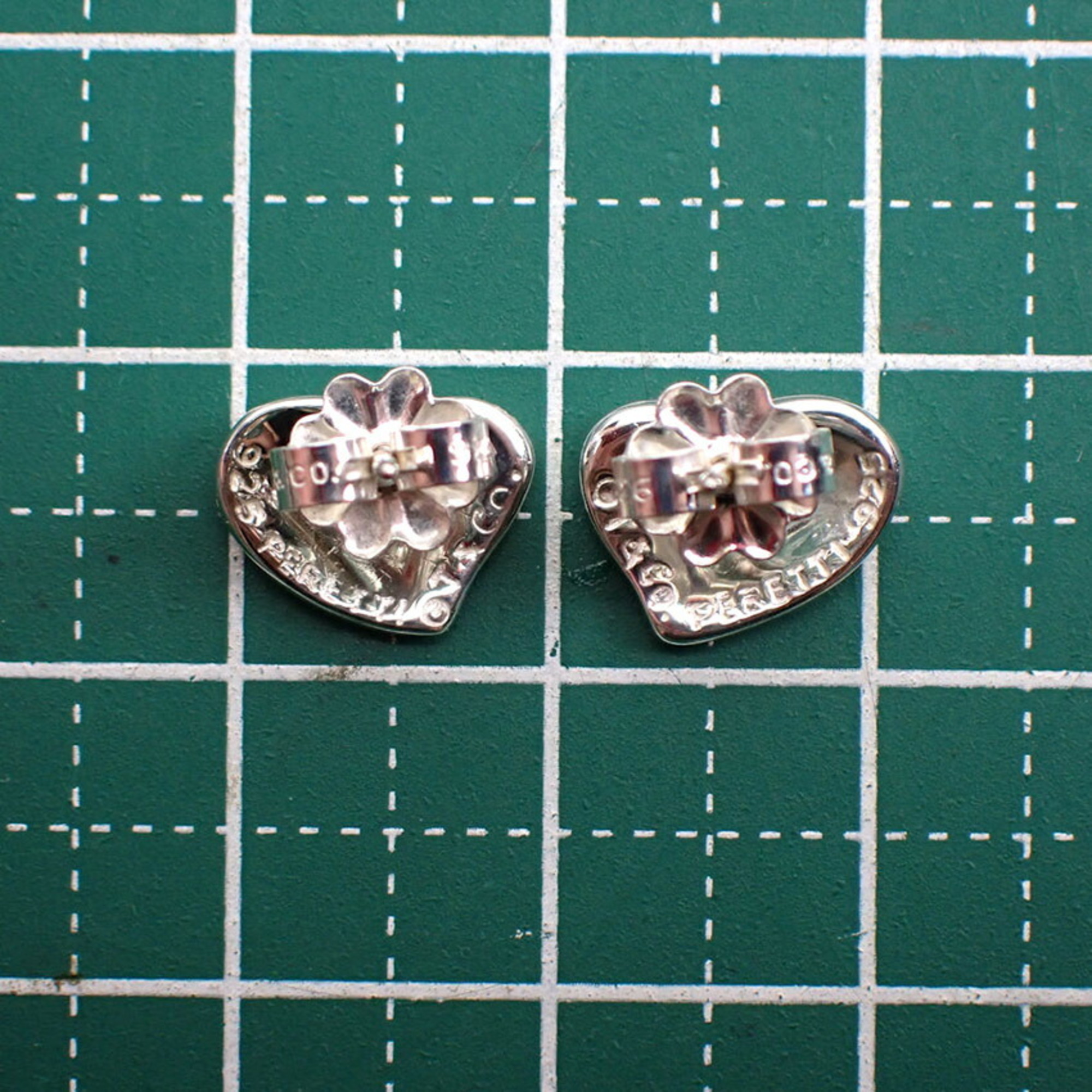 TIFFANY 925 Full Heart Earrings