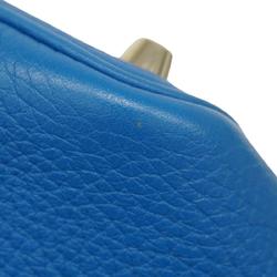 Hermes handbag Picotin Lock PM Y stamp Taurillon Clemence Blue Thalassa for women