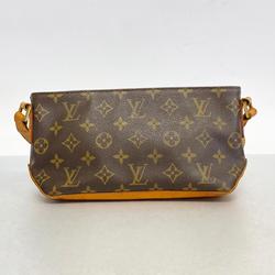 Louis Vuitton Shoulder Bag Monogram Trotter M51240 Brown Ladies