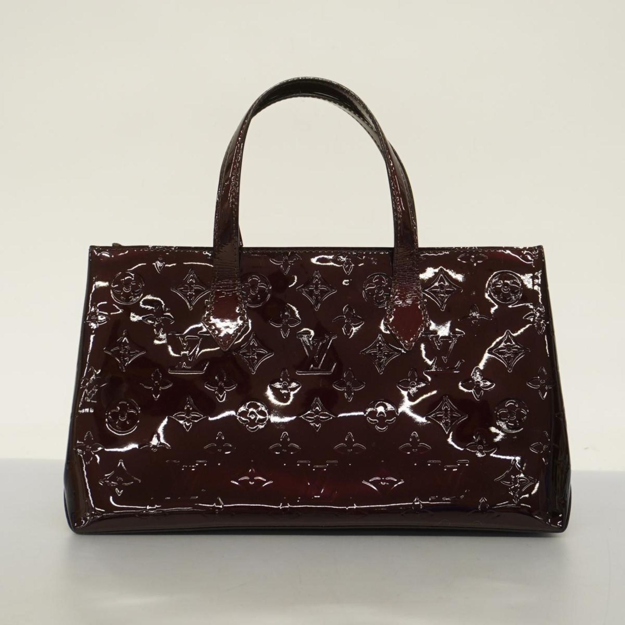 Louis Vuitton Tote Bag Vernis Wilshire PM M93641 Amaranth Women's