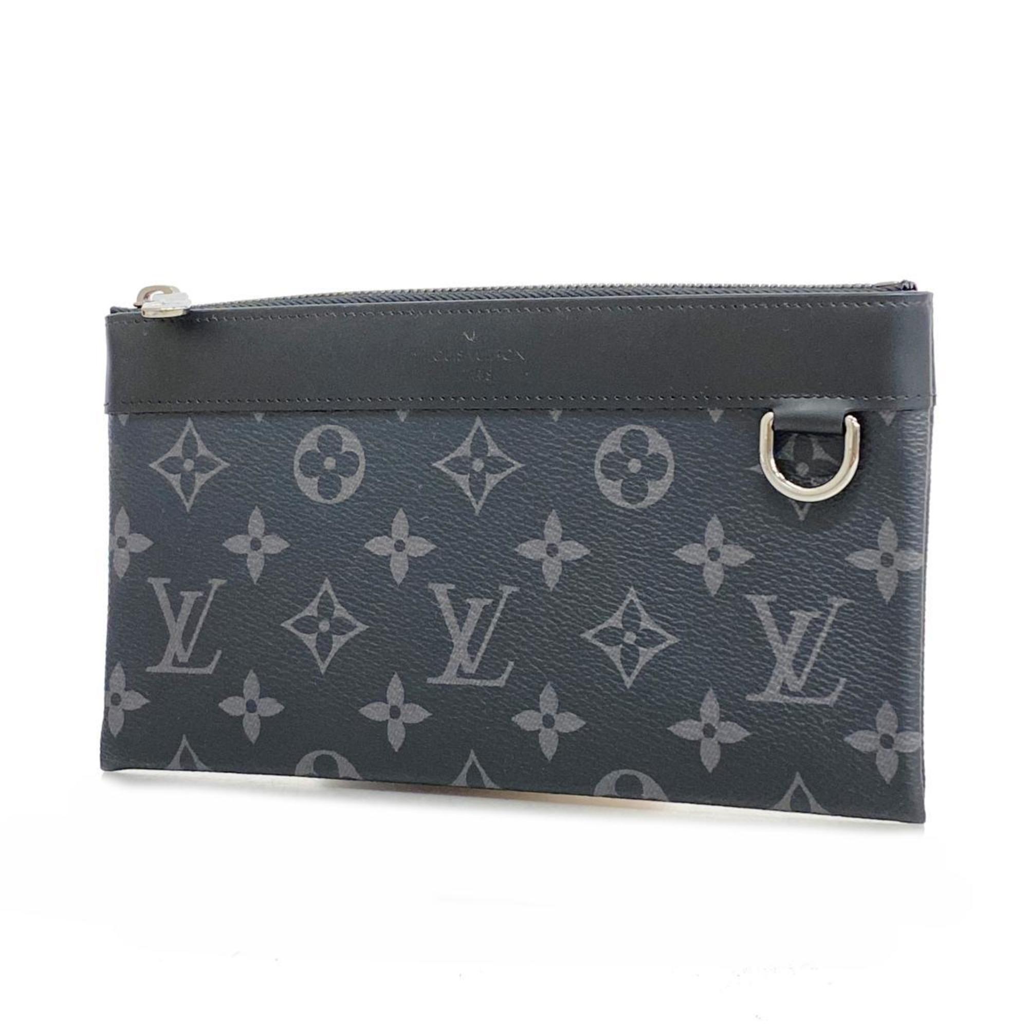 Louis Vuitton Pouch Monogram Eclipse Pochette Discovery PM M44323 Black Men's