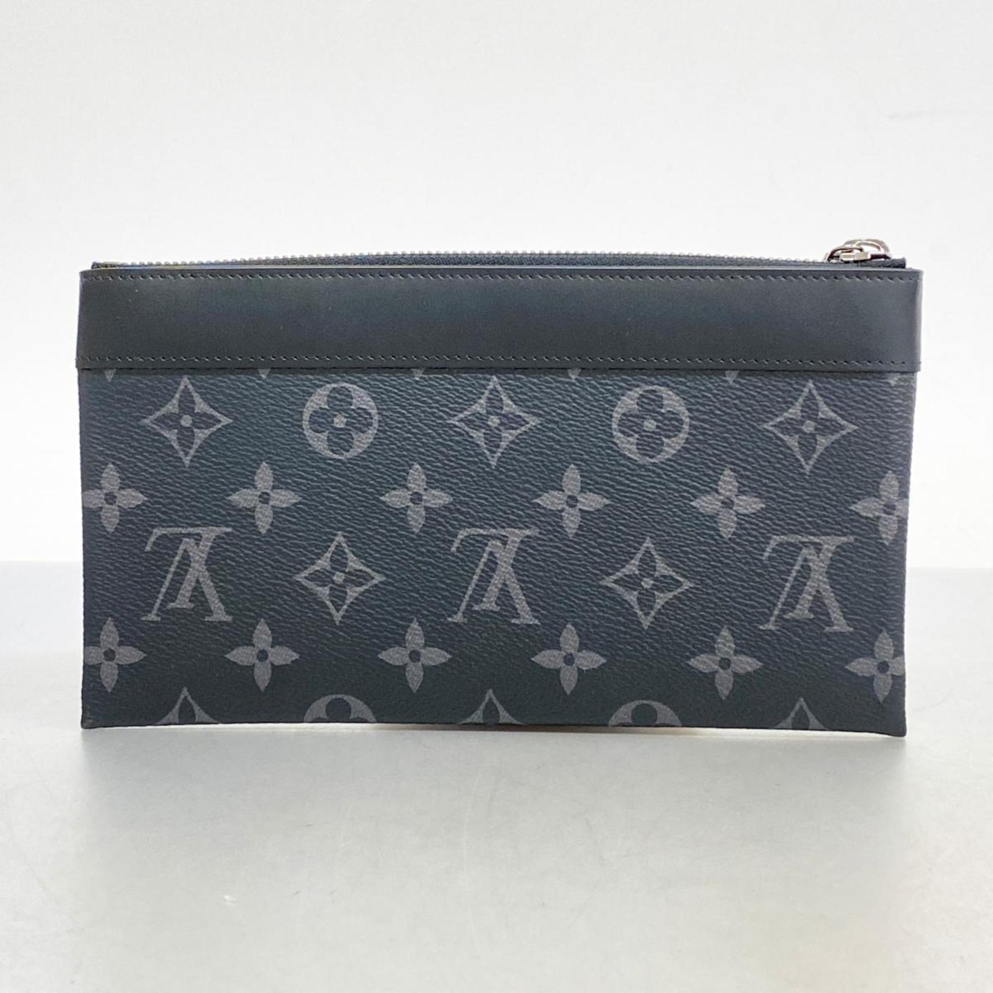 Louis Vuitton Pouch Monogram Eclipse Pochette Discovery PM M44323 Black Men's