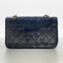 Chanel Shoulder Bag Matelasse Chain Lambskin Black Women's