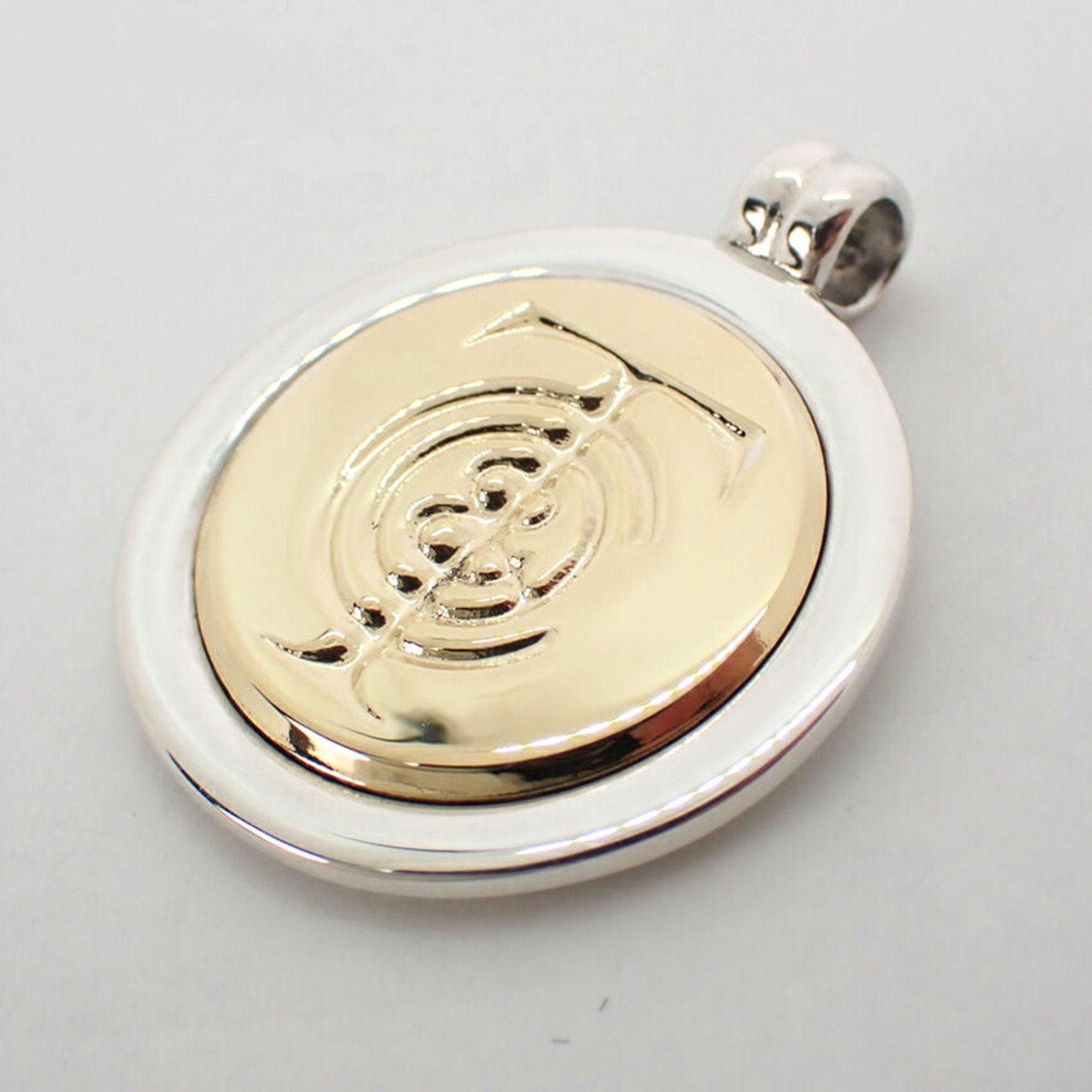 TIFFANY Tiffany 925 750 combination coin pendant