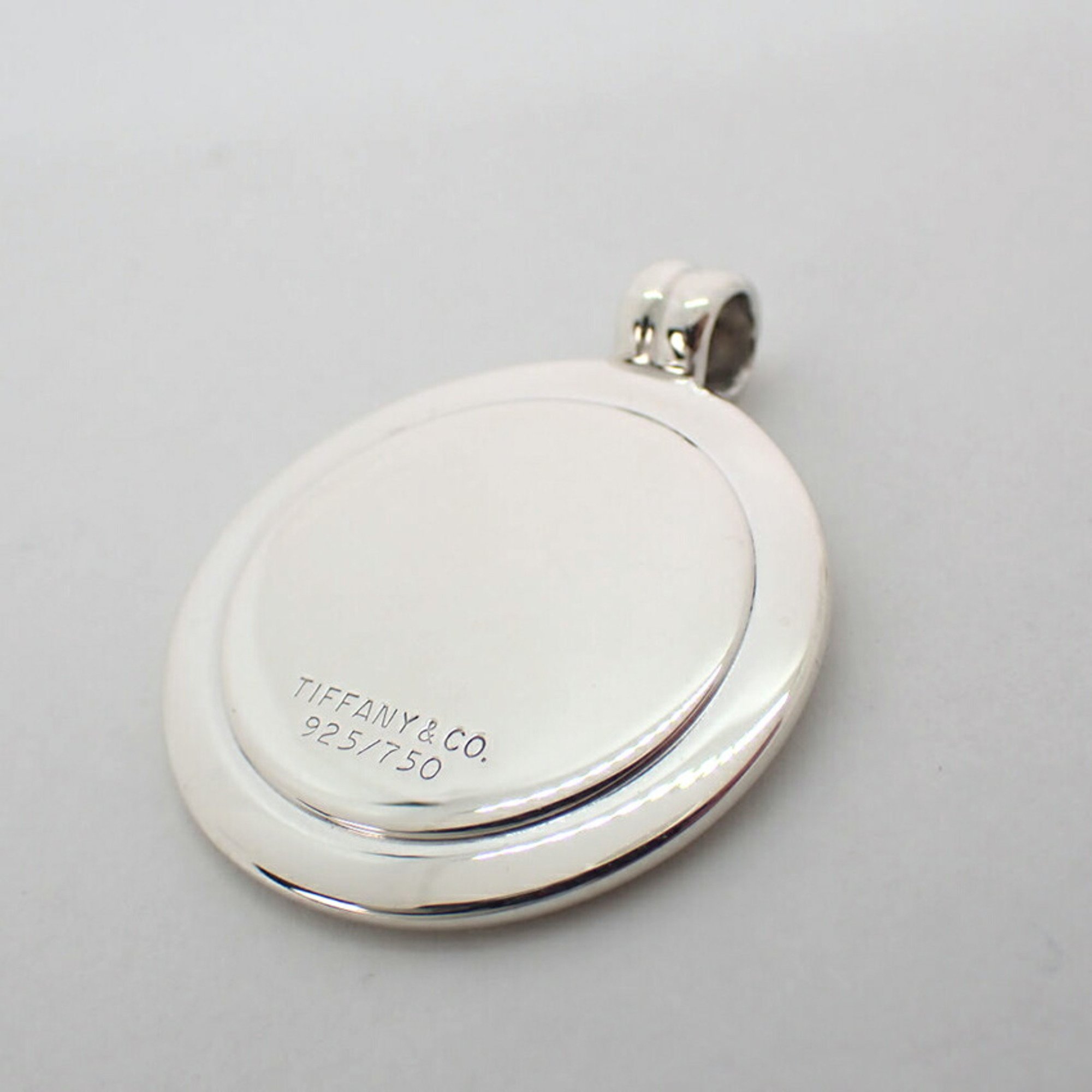 TIFFANY Tiffany 925 750 combination coin pendant