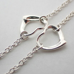 TIFFANY Tiffany 925 Heart Station Necklace