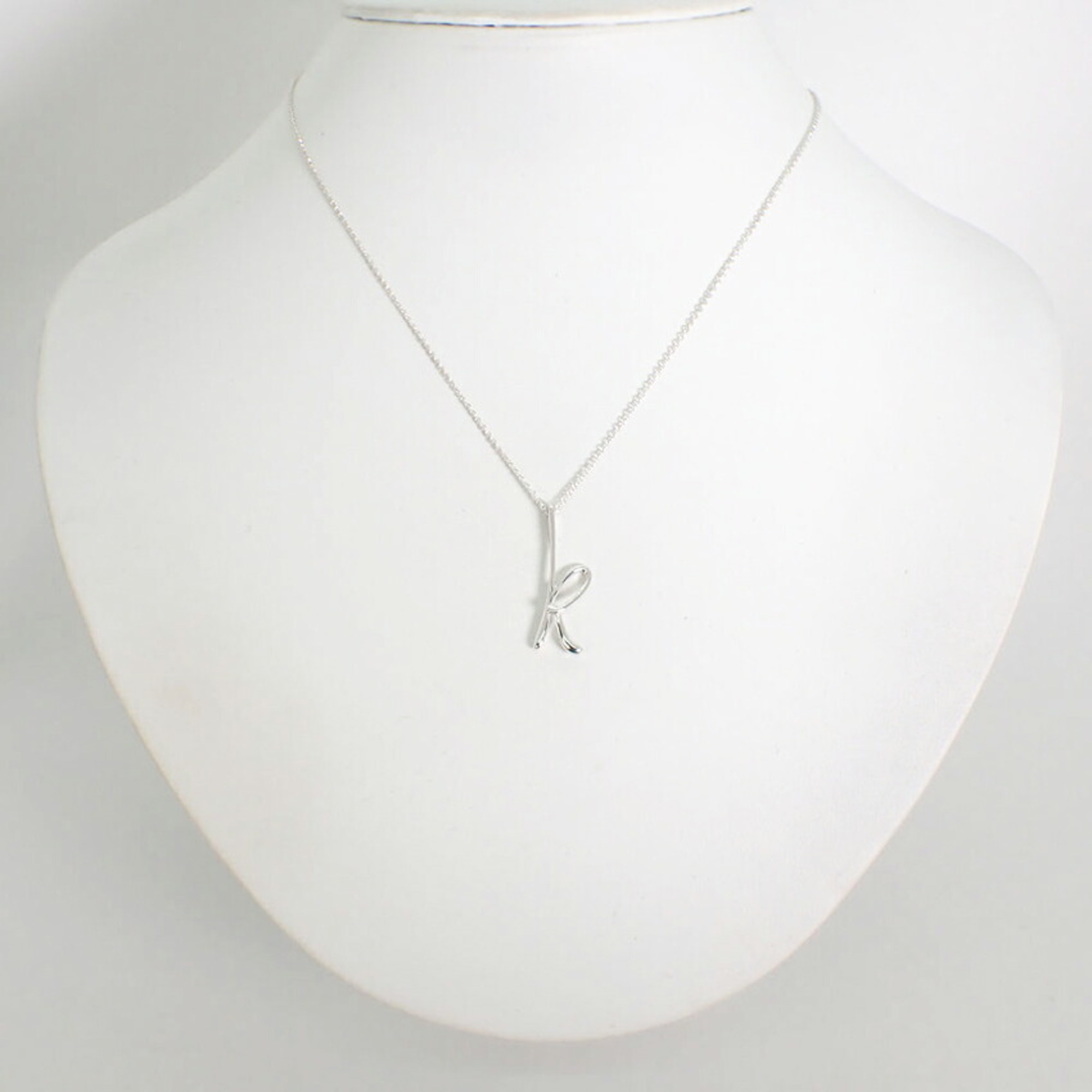 TIFFANY 925 Initial K Pendant Necklace