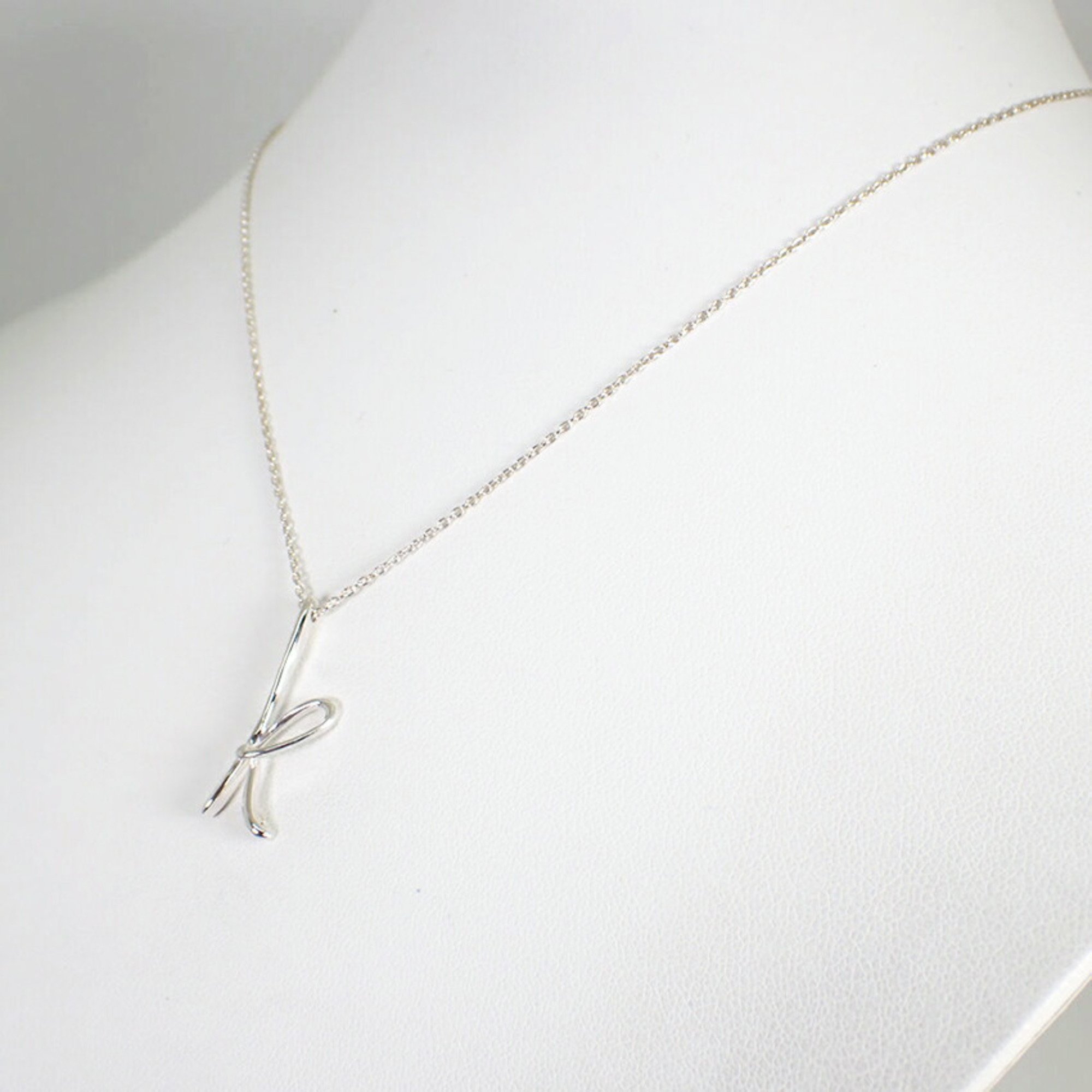 TIFFANY 925 Initial K Pendant Necklace