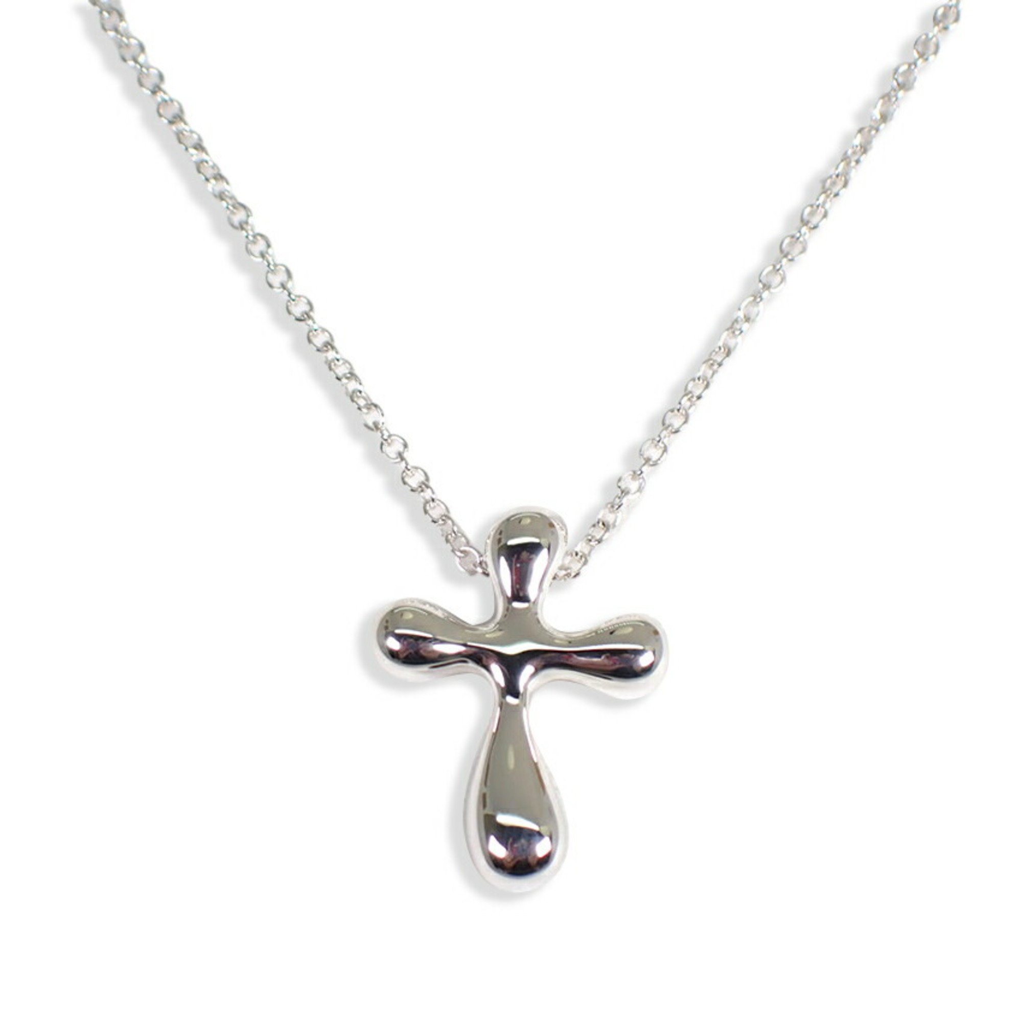 TIFFANY Tiffany 925 teardrop cross pendant necklace