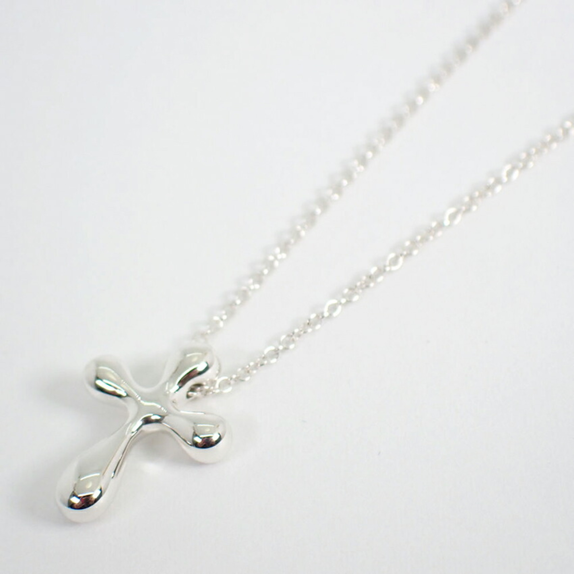 TIFFANY Tiffany 925 teardrop cross pendant necklace