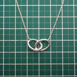 TIFFANY 925 double loop necklace