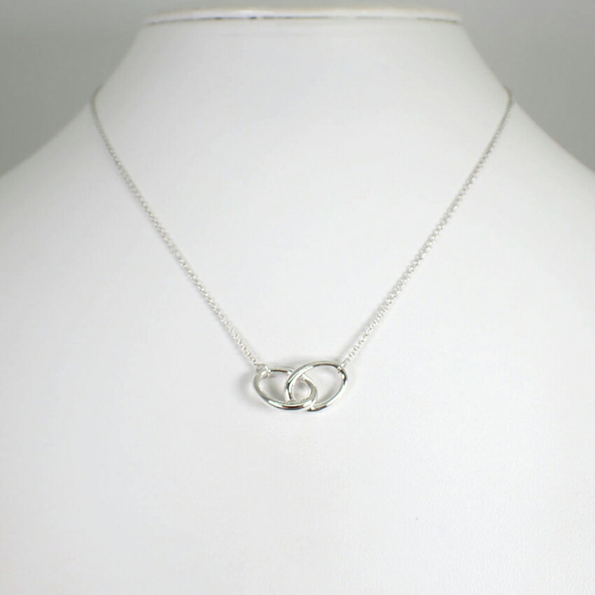 TIFFANY 925 double loop necklace